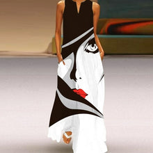 Load image into Gallery viewer, Elegant Casual Vintage Dresses Summer Sleeveless V
