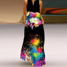 Load image into Gallery viewer, Elegant Casual Vintage Dresses Summer Sleeveless V