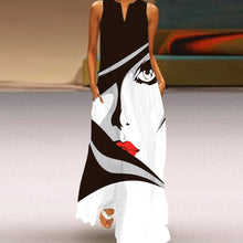Load image into Gallery viewer, Elegant Casual Vintage Dresses Summer Sleeveless V