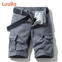 Load image into Gallery viewer, Men Summer New Premium Stretch Twill Cotton Cargo Shorts Men