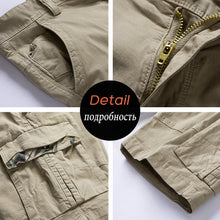 Load image into Gallery viewer, Men Summer New Premium Stretch Twill Cotton Cargo Shorts Men