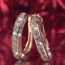 Load image into Gallery viewer, Luxury Austria Crystal  Wedding Jewelry Stud Earrings for Women U