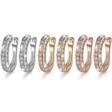 Load image into Gallery viewer, Luxury Austria Crystal  Wedding Jewelry Stud Earrings for Women U
