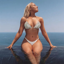 Load image into Gallery viewer, Luxury Bling Rhinestone Sliver Bikini Set Crystal Diamond Sexy Women - Sophornlilly