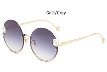 Load image into Gallery viewer, Round Rimless Sunglasses Fashion Retro Metal Frame