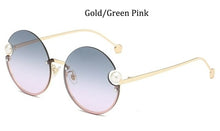 Load image into Gallery viewer, Round Rimless Sunglasses Fashion Retro Metal Frame