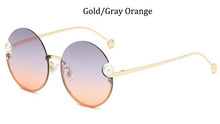 Load image into Gallery viewer, Round Rimless Sunglasses Fashion Retro Metal Frame