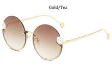 Load image into Gallery viewer, Round Rimless Sunglasses Fashion Retro Metal Frame
