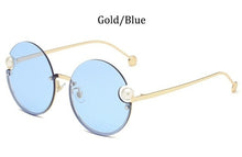 Load image into Gallery viewer, Round Rimless Sunglasses Fashion Retro Metal Frame