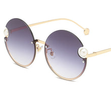 Load image into Gallery viewer, Round Rimless Sunglasses Fashion Retro Metal Frame