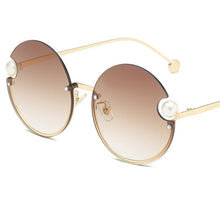 Load image into Gallery viewer, Round Rimless Sunglasses Fashion Retro Metal Frame