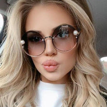 Load image into Gallery viewer, Round Rimless Sunglasses Fashion Retro Metal Frame