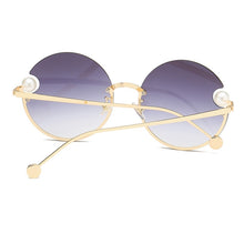 Load image into Gallery viewer, Round Rimless Sunglasses Fashion Retro Metal Frame