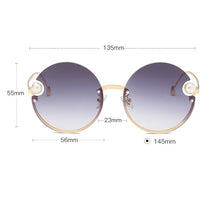 Load image into Gallery viewer, Round Rimless Sunglasses Fashion Retro Metal Frame