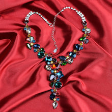 Load image into Gallery viewer, Luxury Colorful Rhinestone Necklace Bridal Jewelry Special Shaped