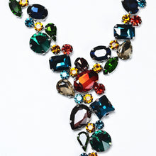Load image into Gallery viewer, Luxury Colorful Rhinestone Necklace Bridal Jewelry Special Shaped