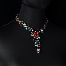 Load image into Gallery viewer, Luxury Colorful Rhinestone Necklace Bridal Jewelry Special Shaped