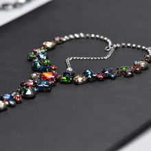 Load image into Gallery viewer, Luxury Colorful Rhinestone Necklace Bridal Jewelry Special Shaped