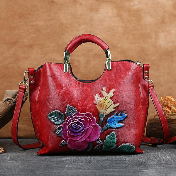 Luxury High Quality Handmade Embossed Tote Bag