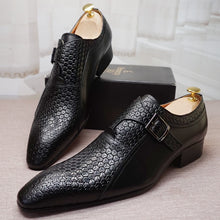 Load image into Gallery viewer, Luxury Men Loafers Shoes Fashion Genuine Leather Monk Strap