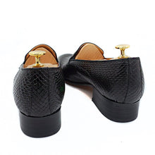 Load image into Gallery viewer, Luxury Men's Loafers Genuine Leather Snake Skin