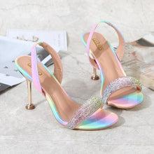 Load image into Gallery viewer, Luxury Rhinestones Women Sandals Elegant Stiletto High Heels Slingback