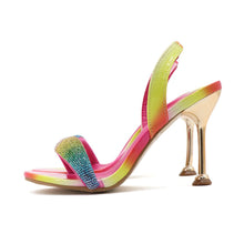 Load image into Gallery viewer, Luxury Rhinestones Women Sandals Elegant Stiletto High Heels Slingback