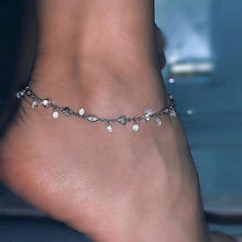 Load image into Gallery viewer, Luxury Waterdrop Crystal Sterling Silver Ankle Chain Pendant