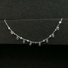 Load image into Gallery viewer, Luxury Waterdrop Crystal Sterling Silver Ankle Chain Pendant