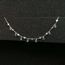 Load image into Gallery viewer, Luxury Waterdrop Crystal Sterling Silver Ankle Chain Pendant