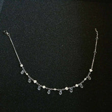Load image into Gallery viewer, Luxury Waterdrop Crystal Sterling Silver Ankle Chain Pendant