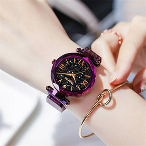 Luxury Women Watches Magnetic Starry Sky Female Clock Quartz - Sophornlilly