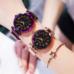 Luxury Women Watches Magnetic Starry Sky Female Clock Quartz - Sophornlilly