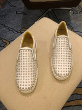 Load image into Gallery viewer, Luxury Brand Men's Summer Shoes White Loafers Men Driving Slip On