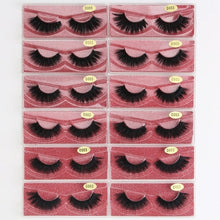 Load image into Gallery viewer, MAGEFY 12 Pairs 3D Mink Eyelashes Natural Long Winged Dramatic Eye