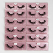 Load image into Gallery viewer, MAGEFY 12 Pairs 3D Mink Eyelashes Natural Long Winged Dramatic Eye