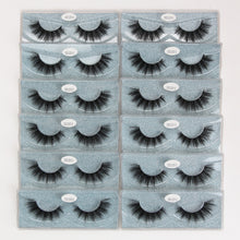 Load image into Gallery viewer, MAGEFY 12 Pairs 3D Mink Eyelashes Natural Long Winged Dramatic Eye