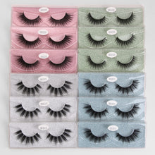 Load image into Gallery viewer, MAGEFY 12 Pairs 3D Mink Eyelashes Natural Long Winged Dramatic Eye