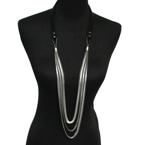 Multi layers Leather Snake Chains Necklace