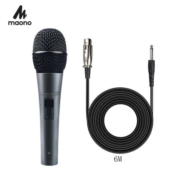 MAONO Karaoke Microphone Professional Dynamic Cardioid Vocal Wired Mic