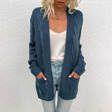 Load image into Gallery viewer, New Twist Cardigan Sweater Women Solid Color