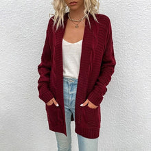 Load image into Gallery viewer, New Twist Cardigan Sweater Women Solid Color