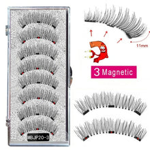 Load image into Gallery viewer, MB 8PCS Magnetic Eyelashes 3D False Magnetic Lashes Natural For Mink