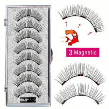 Load image into Gallery viewer, MB 8PCS Magnetic Eyelashes 3D False Magnetic Lashes Natural For Mink