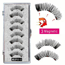 Load image into Gallery viewer, MB 8PCS Magnetic Eyelashes 3D False Magnetic Lashes Natural For Mink