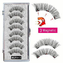Load image into Gallery viewer, MB 8PCS Magnetic Eyelashes 3D False Magnetic Lashes Natural For Mink