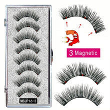 Load image into Gallery viewer, MB 8PCS Magnetic Eyelashes 3D False Magnetic Lashes Natural For Mink