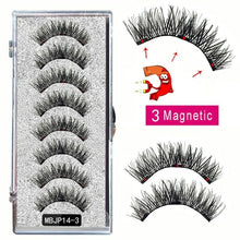 Load image into Gallery viewer, MB 8PCS Magnetic Eyelashes 3D False Magnetic Lashes Natural For Mink