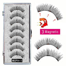 Load image into Gallery viewer, MB 8PCS Magnetic Eyelashes 3D False Magnetic Lashes Natural For Mink