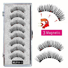 Load image into Gallery viewer, MB 8PCS Magnetic Eyelashes 3D False Magnetic Lashes Natural For Mink